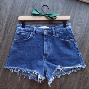 Aritzia Denim Forum Jodie Denim Shorts, No Stress Medium Blue
